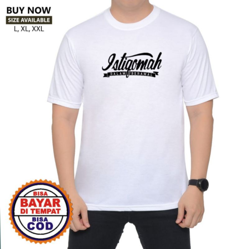 Kaos distro / kaos dakwah islami istigomah dalam beramal.-2