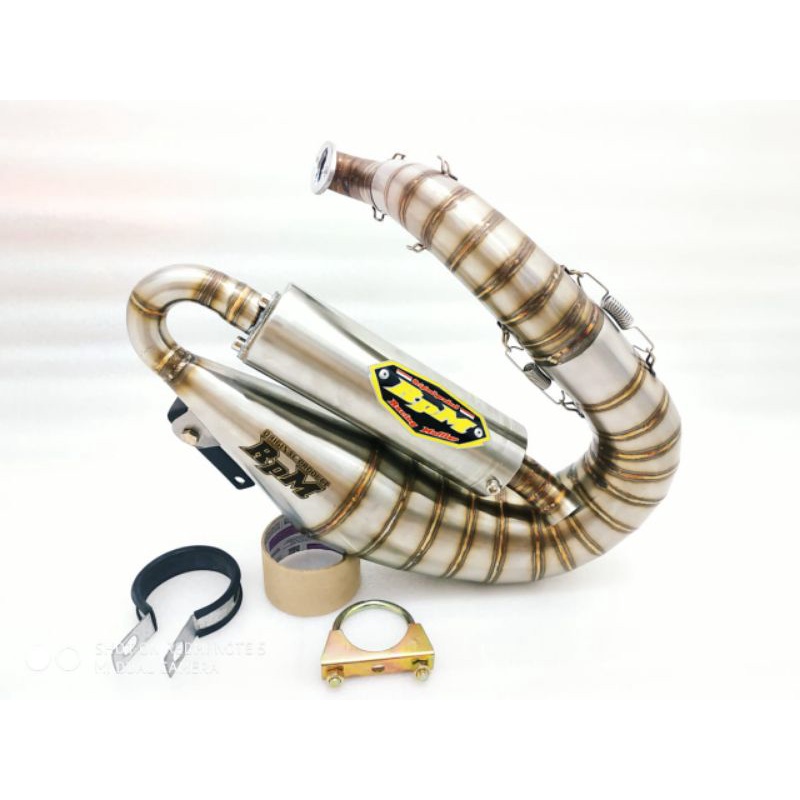 Knalpot Racing Vespa PTS Stainles Original RPM