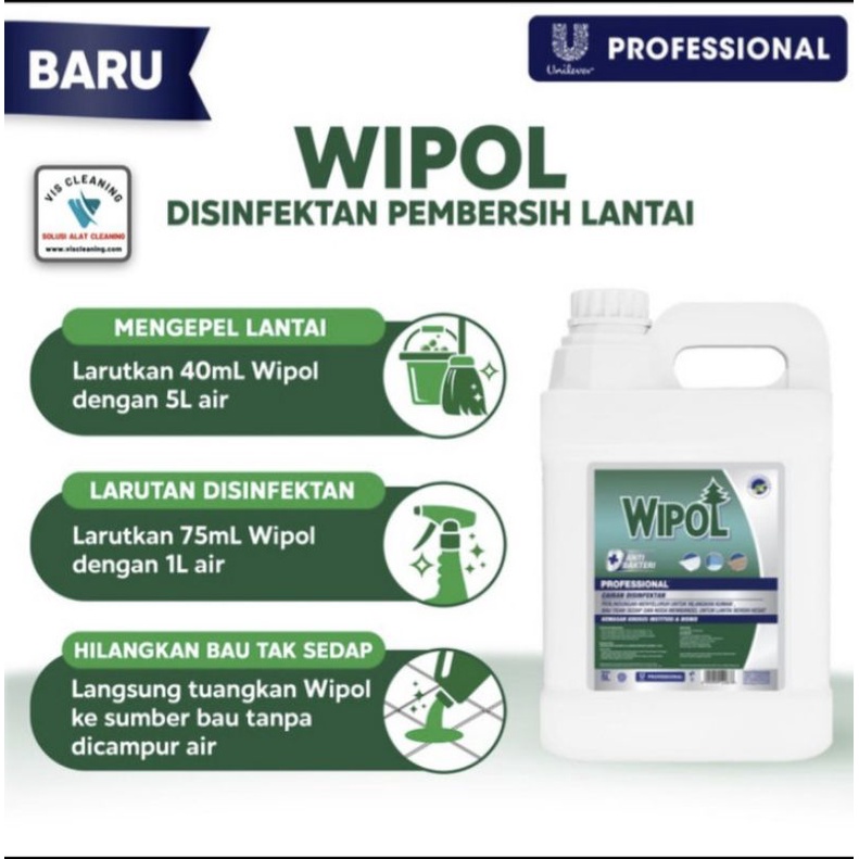 Wipol Cairan Disinfektan Lantai 5L Jerigen