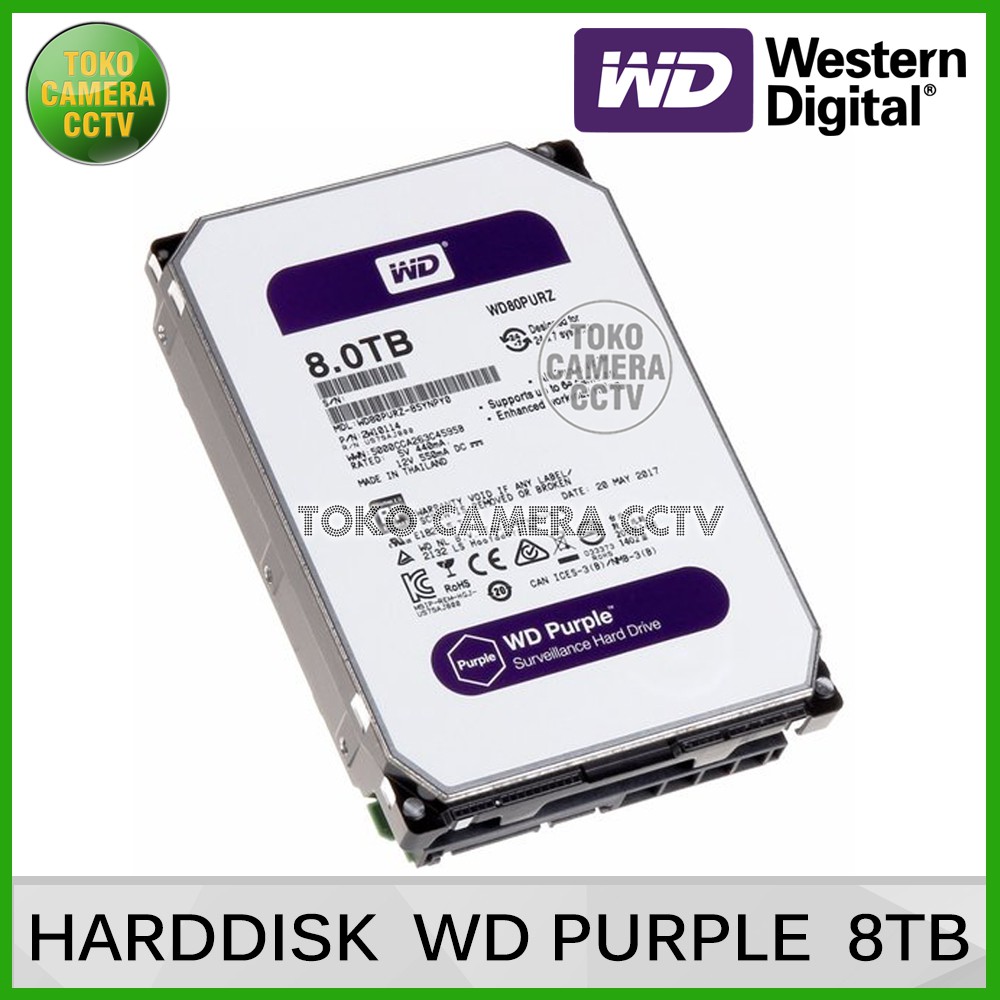 HDD WD PURPLE 8TB / Harddisk WD PURPLE 8 Terra