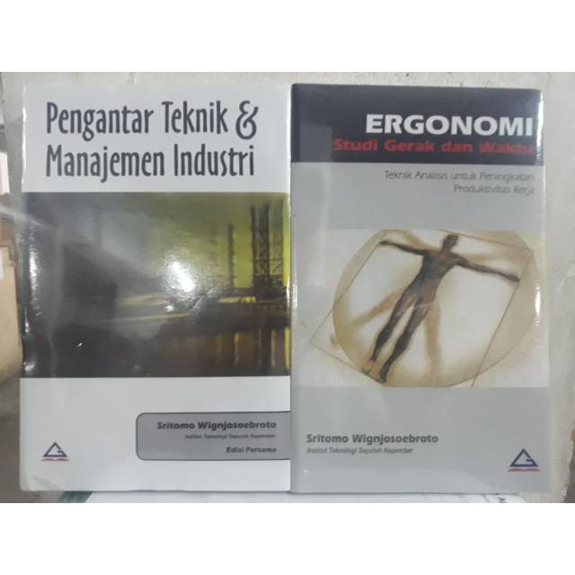 

Pengantar Teknik Industri dan ERGONOMI 2 BUKU By Sritomo