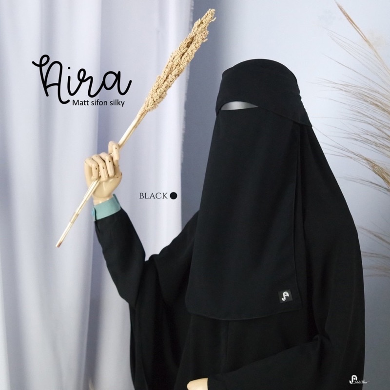 Niqab Bandana Poni Karet | Niqab Aira by JubahAkhwat