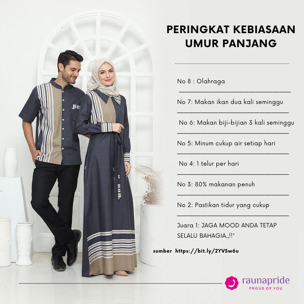 gamis ibu dan bapak terbaru rauna rk kk 194 / rk kk 195 / koko dewasa / gamis dewasa / baju couple