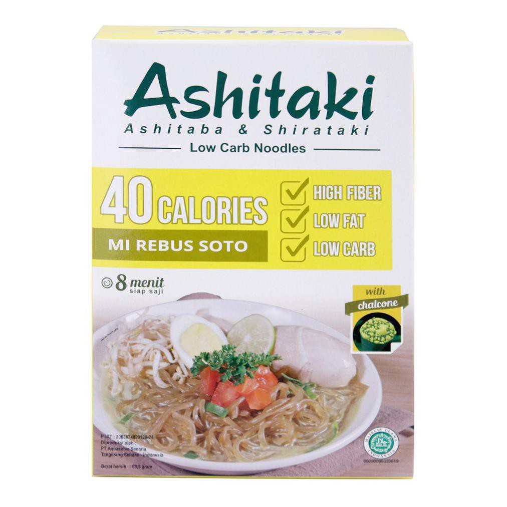 

Terlaris Ashitaki - Mi Rebus Soto 75Gr - Mie Rendah Kalori