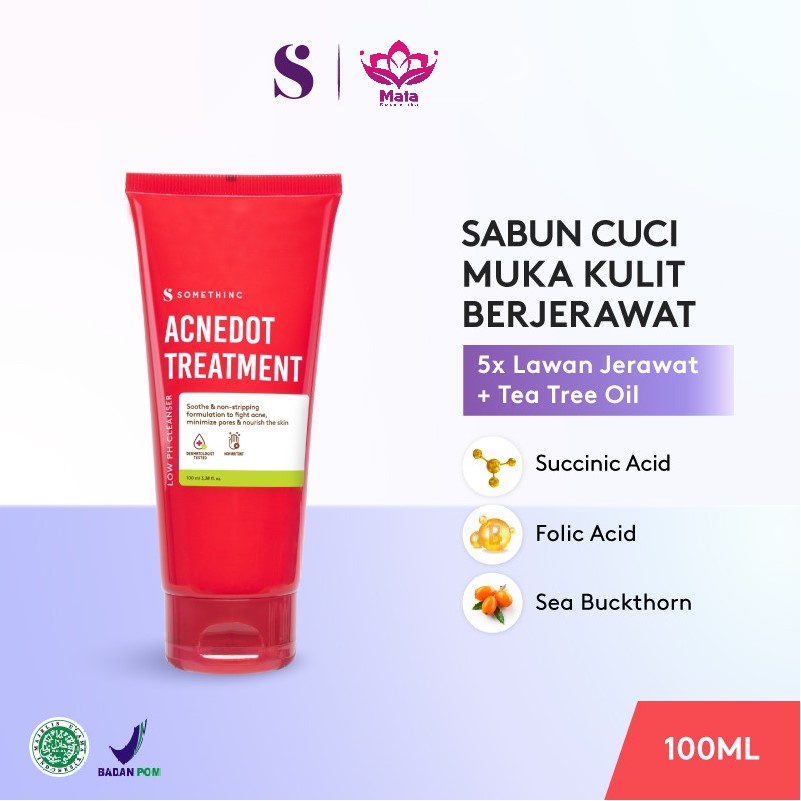 Sabun Muka SOMETHINC ACNEDOT Low pH Treatment Cleanser