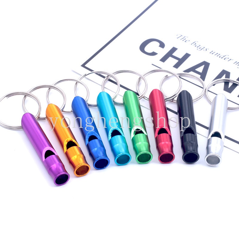 Peluit Mini Portable Dengan Gantungan Kunci EDC Untuk Camping / Hiking / Survival / Outdoor