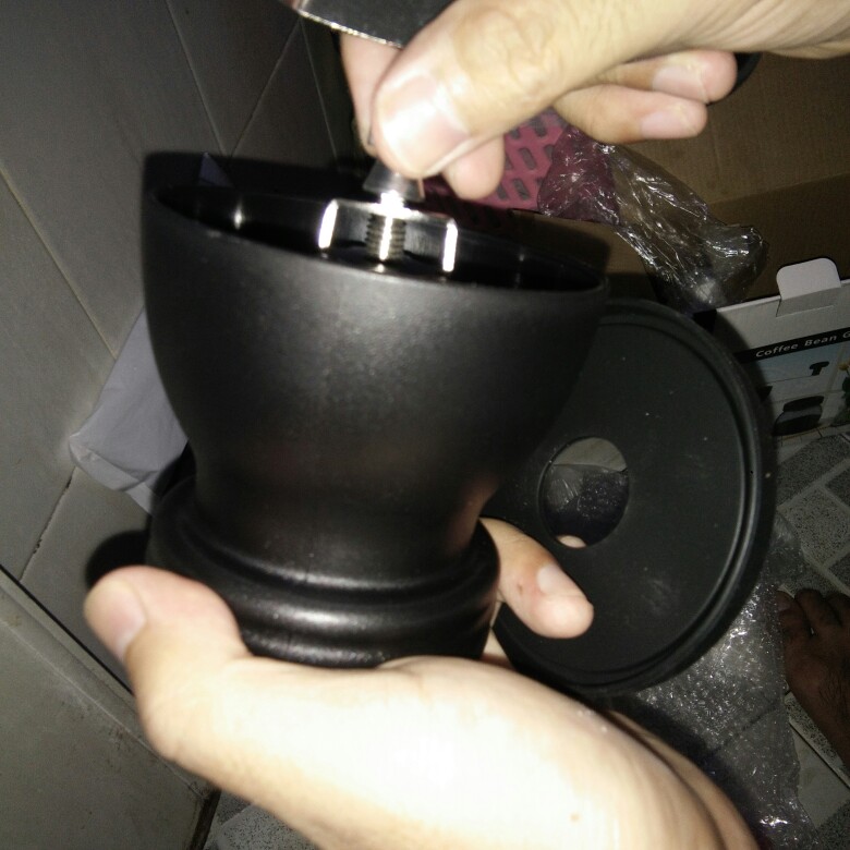 Homadise Alat Penggiling Kopi Manual Coffee Grinder - Cf4146 - Black