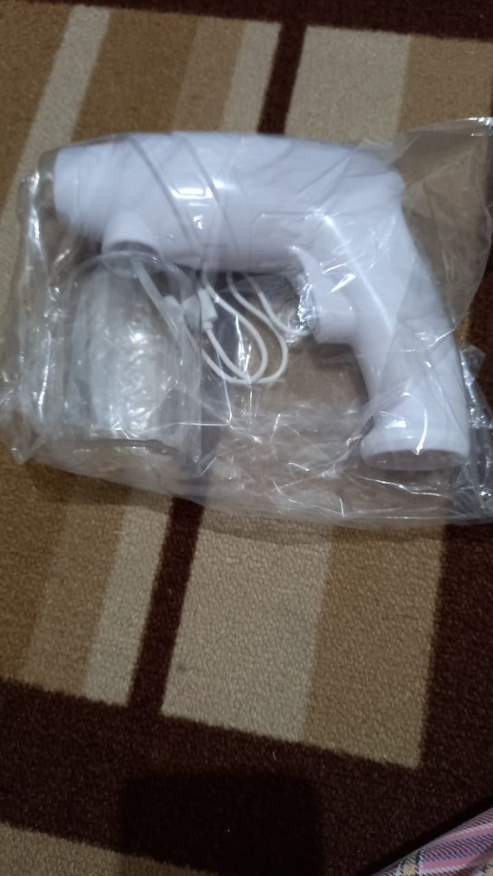 (ready Stock & Fast Shipping > 800ml Mesin Disinfektan Nano Spray Wireless Dengan Lampu Biru