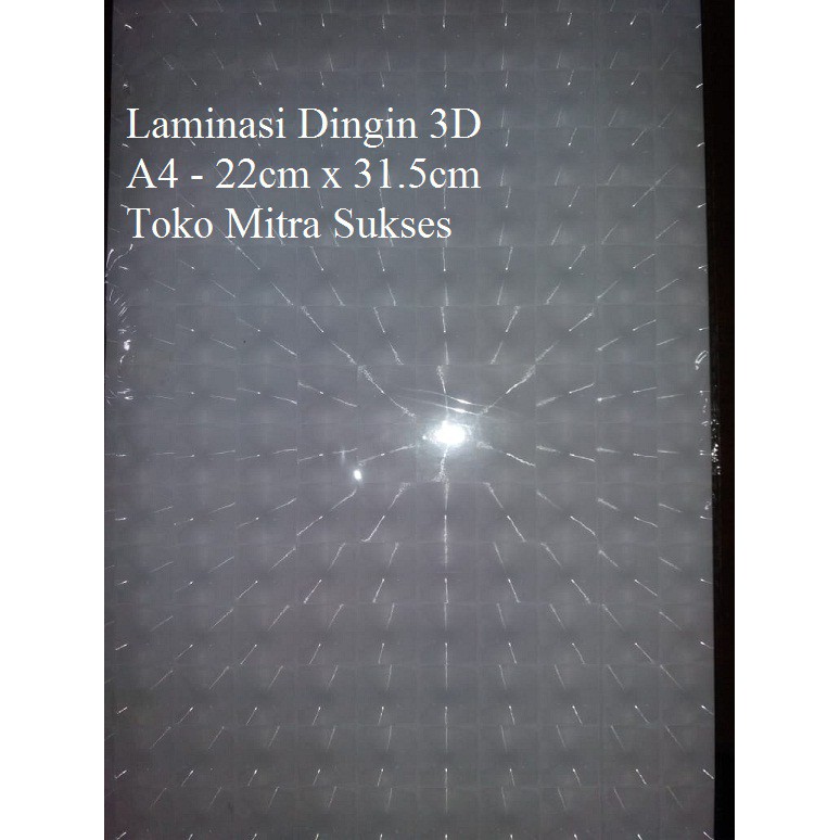 

4ds! Laminasi Dingin 3D - Tiga Dimensi A4