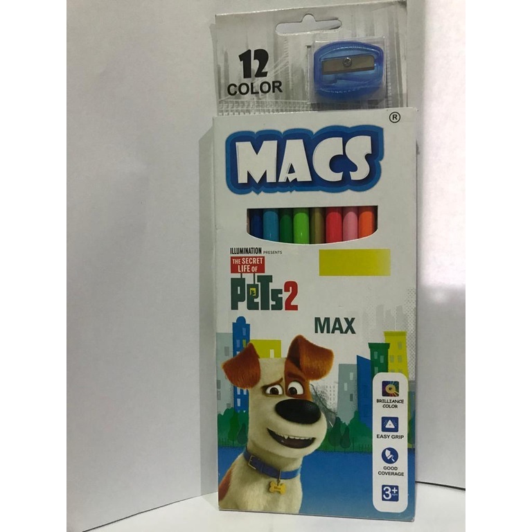 

Pensil Warna Macs 12 Colour Panjang - Free Serutan