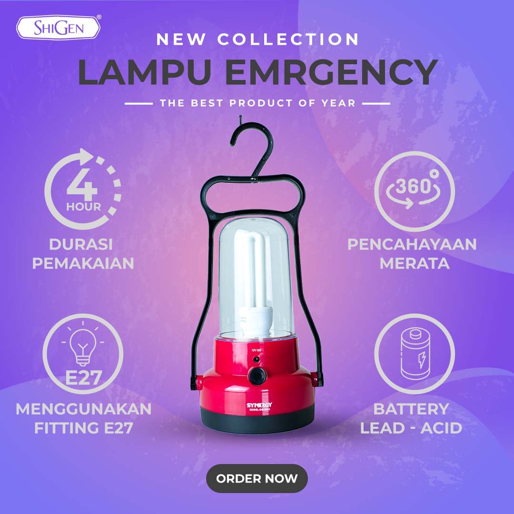 emergenc lamp / lentera sg 3014