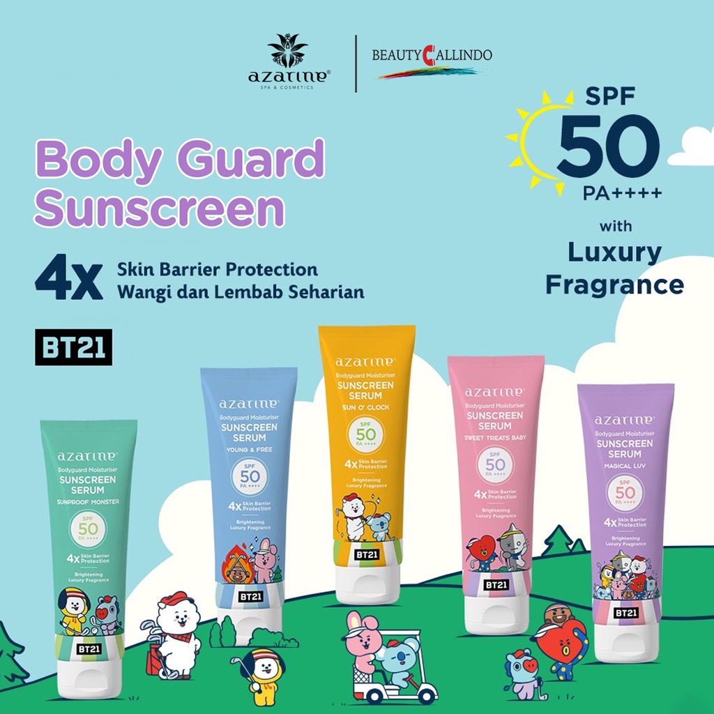 Azarine Body Guard Sunscreen Serum BTS