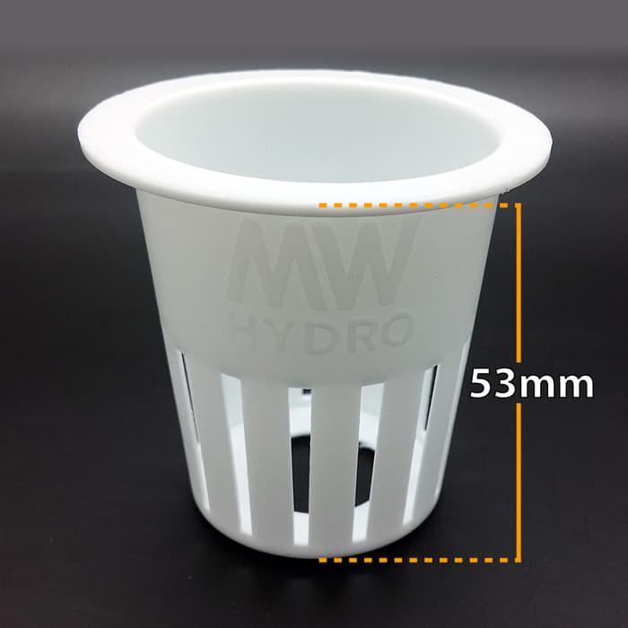 Netpot Hidroponik 5 cm MW Hydro - Putih | Hydroponic Net Pot - White
