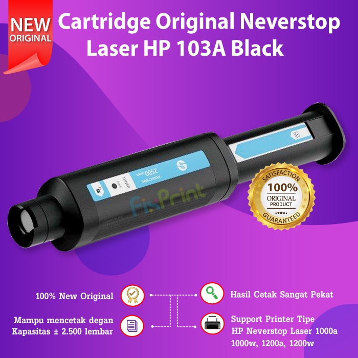Original HP Toner 103A Reload Kit Cartridge Printer Neverstop 1000a 1000w 1200a 1200w