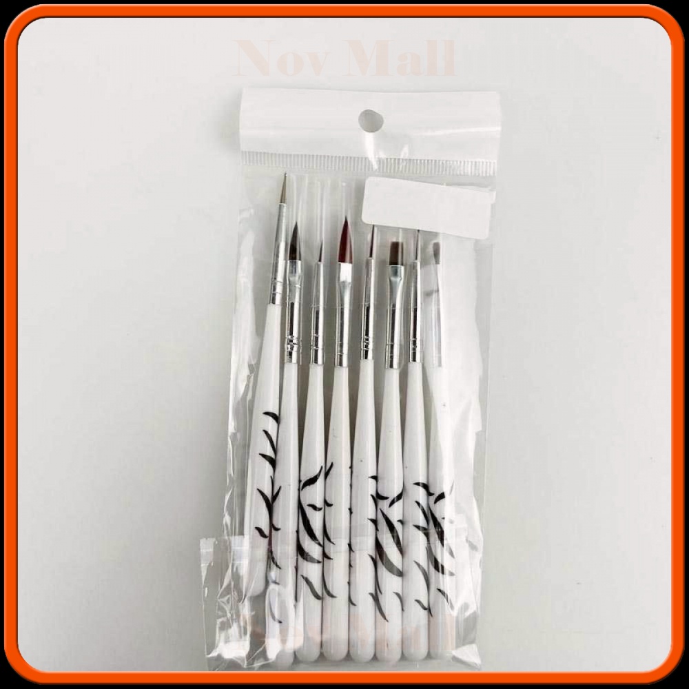 Brush Kutek Kuku Zebra Nail Art 8 PCS