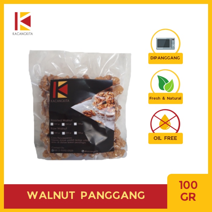 

Roasted Walnut / Kacang Walnut Panggang 100gr