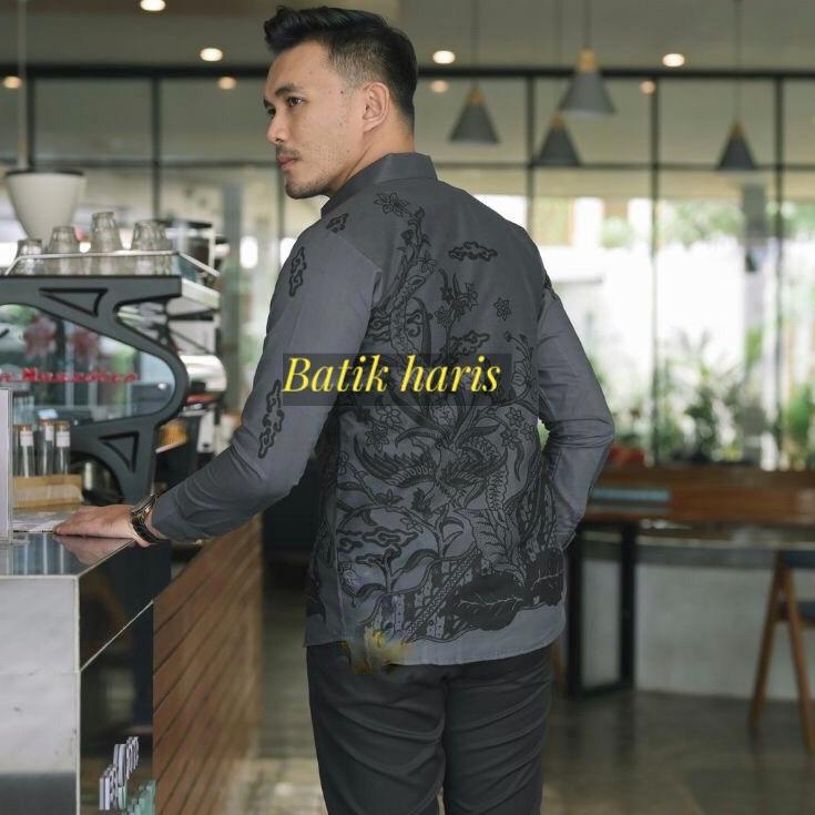 Banyak Dipakai.. kemeja Batik mahaprana Premium pria Slimfit lengan panjang full furing ori