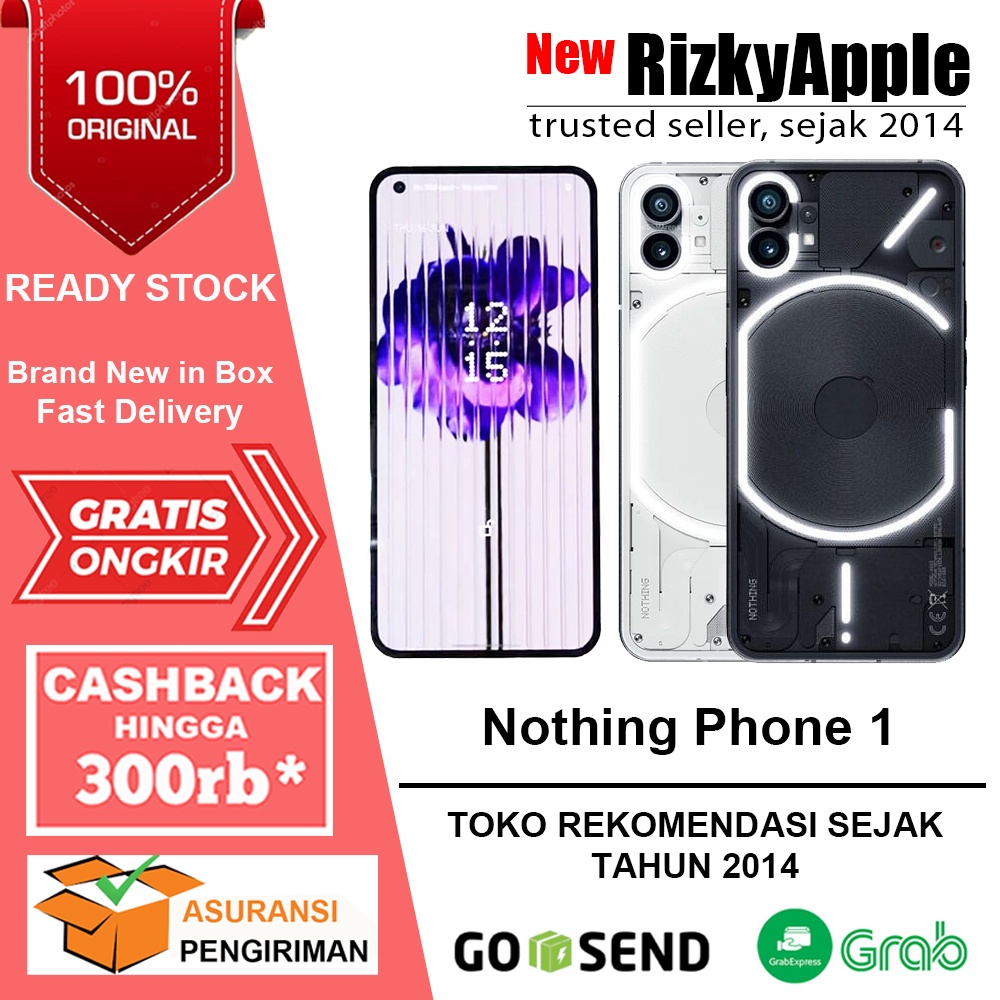 Nothing Phone 1 8/128GB 12/256GB | HP Nothing Phone | Nothing Phone 1 Black White GARANSI Internasio