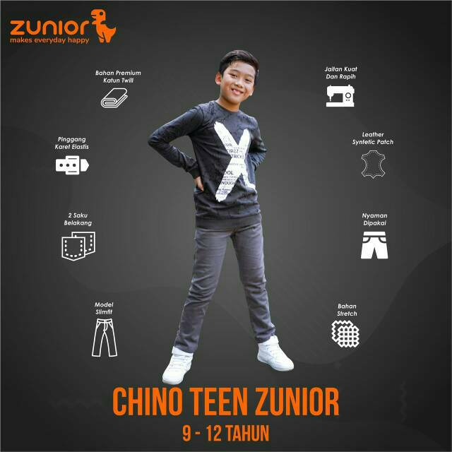 Celana Chino Anak 1-12 Tahun Zunior