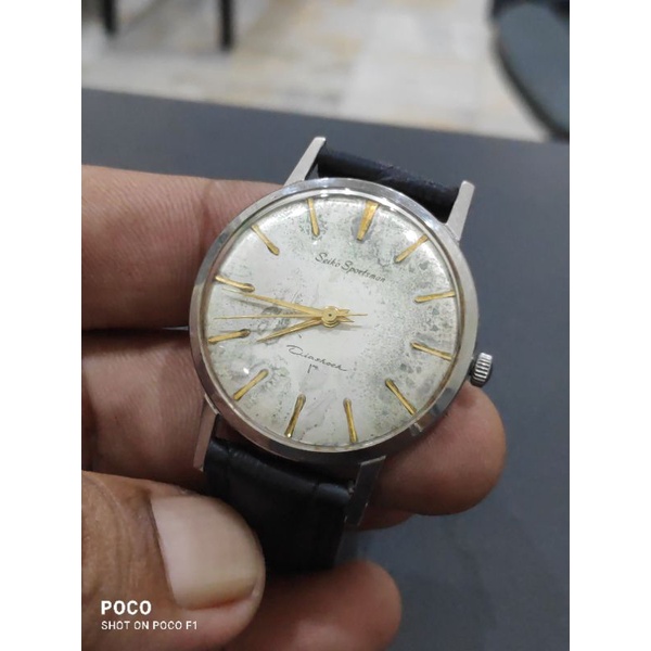 SEIKO SPORTSMAN J14087 DIASHOCK 17J CAL. 436 SEIKOSHA Circa 1961 RARE