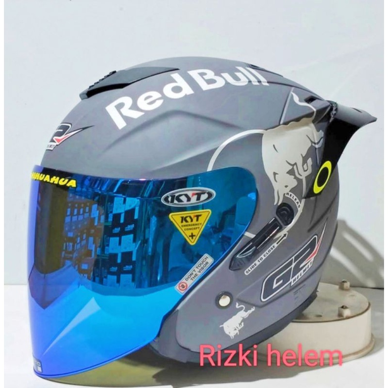 Helm Original G2 Optimax Paket Ganteng-Gery.kc blue