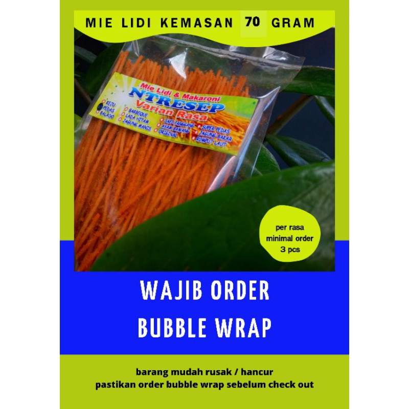 

MIE LIDI NTRESEP PAKET USAHA 60 GR