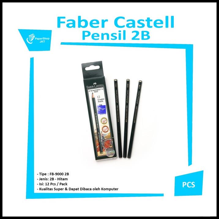 

Heaven | Pensil Tulis Komputer Ujian 2B Faber Castell Isi 12 Grosir
