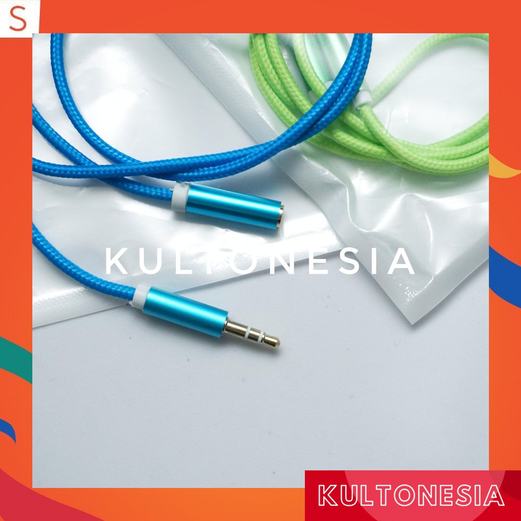 Kabel Jack / Aux - Aux Audio Cable 3.5mm MALE ke FEMALE