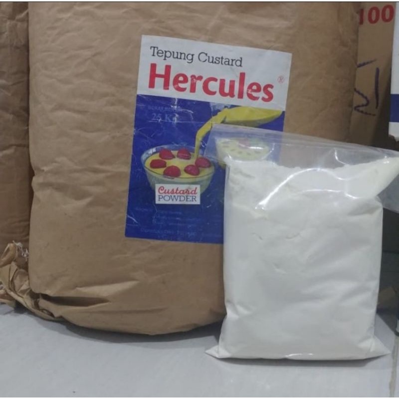 

Tepung Custard Hercules/Custard Powder & BAKING POWDER Hercules 500Gram