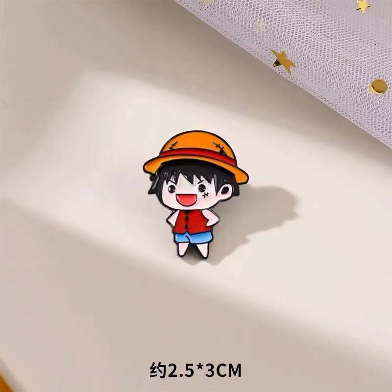 Jepang Lucu Kartun karakter one piece paduan bros lencana in Trendi Pria Wanita mahasiswa dekorasi