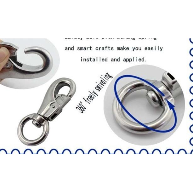 BULL SWIVEL EYE BOLT SNAP HOOK 250KG HOOK BESAR KAITAN ANJING