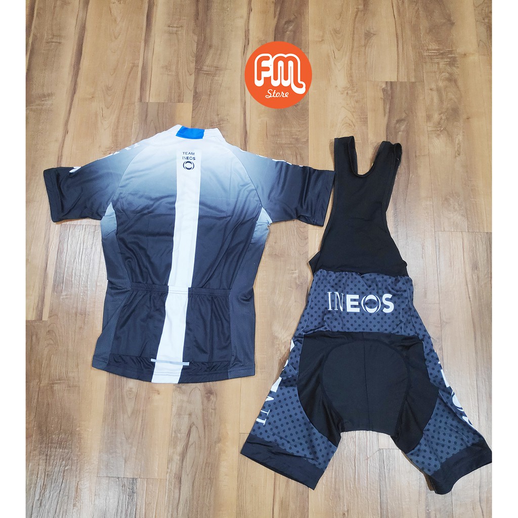 Jersey Road Bike Bib Short Set Team Ineos BW Step Baju Sepeda