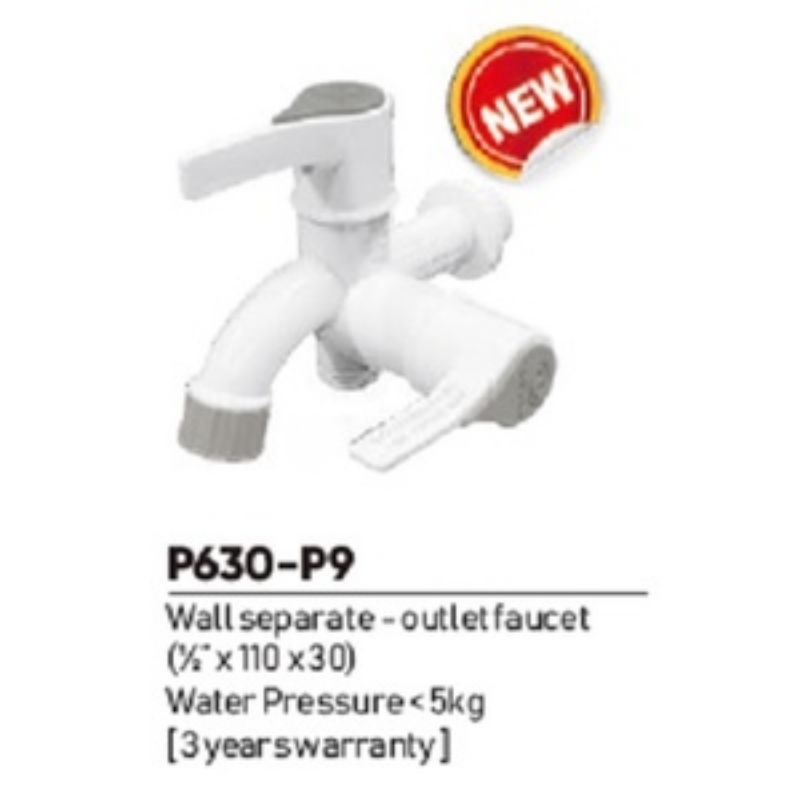 DUPON P630P9/KRAN CABANG PVC ENGKOL DRAT 1/2