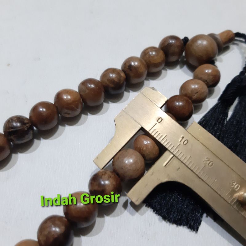 TASBIH KAYU GAHARU WANGI 33BUTIR 10MM 100% NATURAL