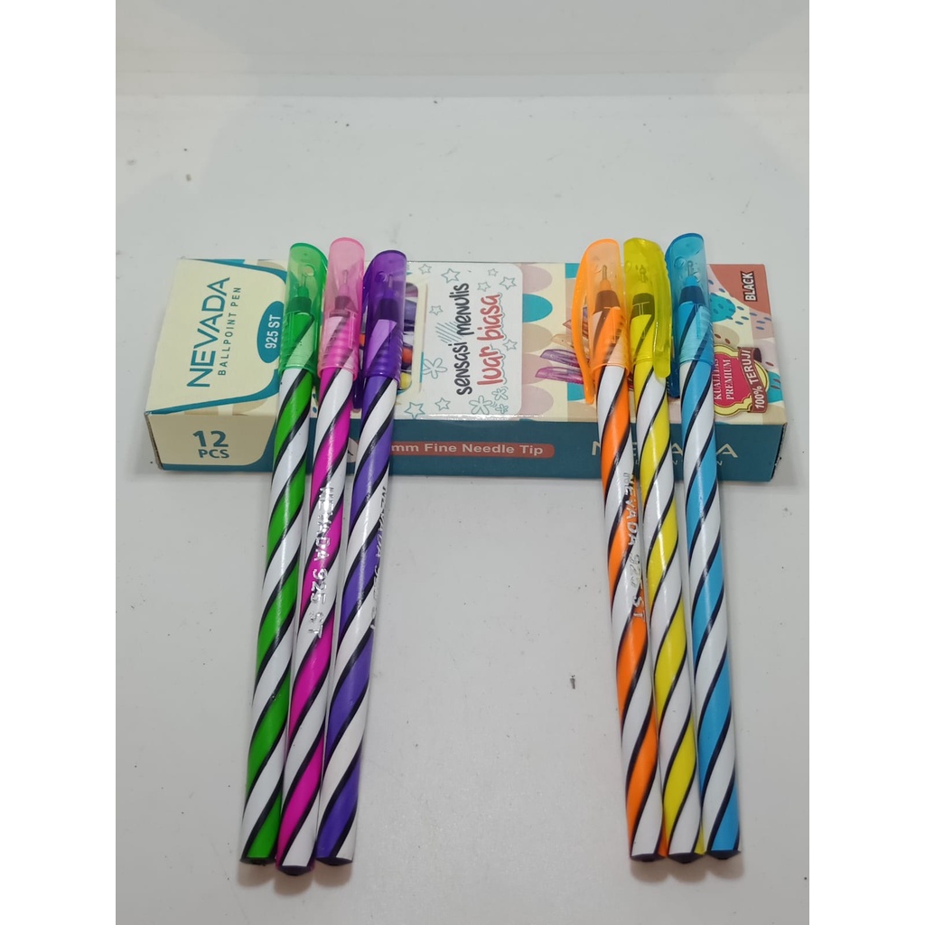 

Ballpoint / Puplen / Bolpen Murah Lilin Ulir Nevada
