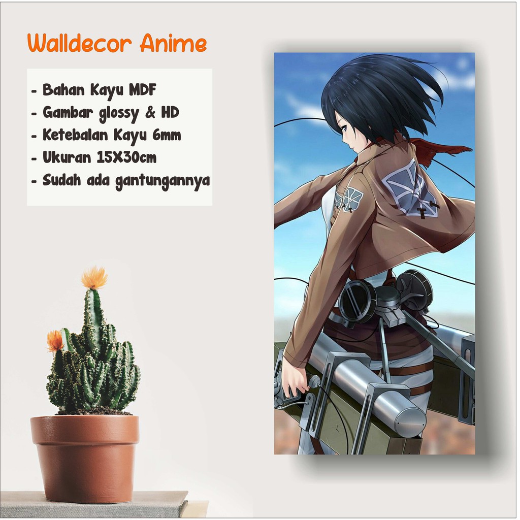 Walldecor Anime Mikasa Ackerman