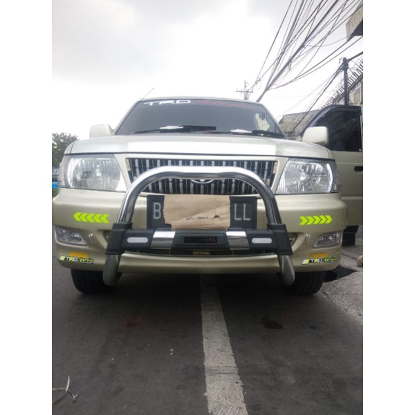 Bumper tanduk Depan besi model sporty chrome kijang kapsul new lgx ssx sx lx krista 1997 1998 1999 2