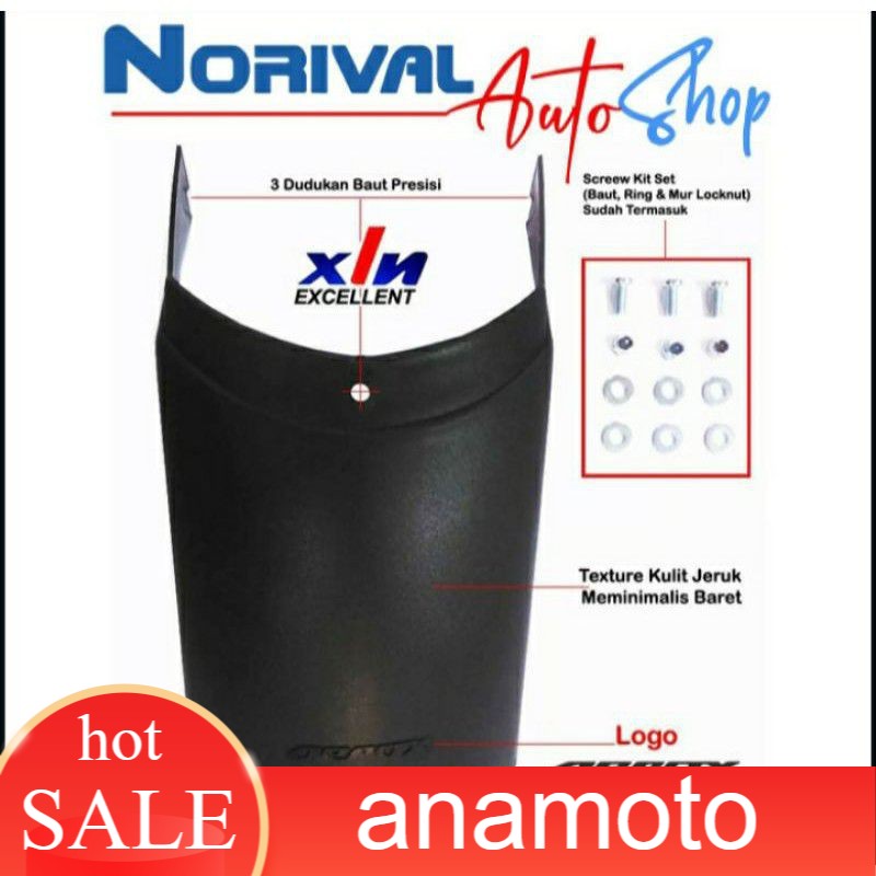 mudflap sambungan spakbor depan AEROX CONNECTED 2021