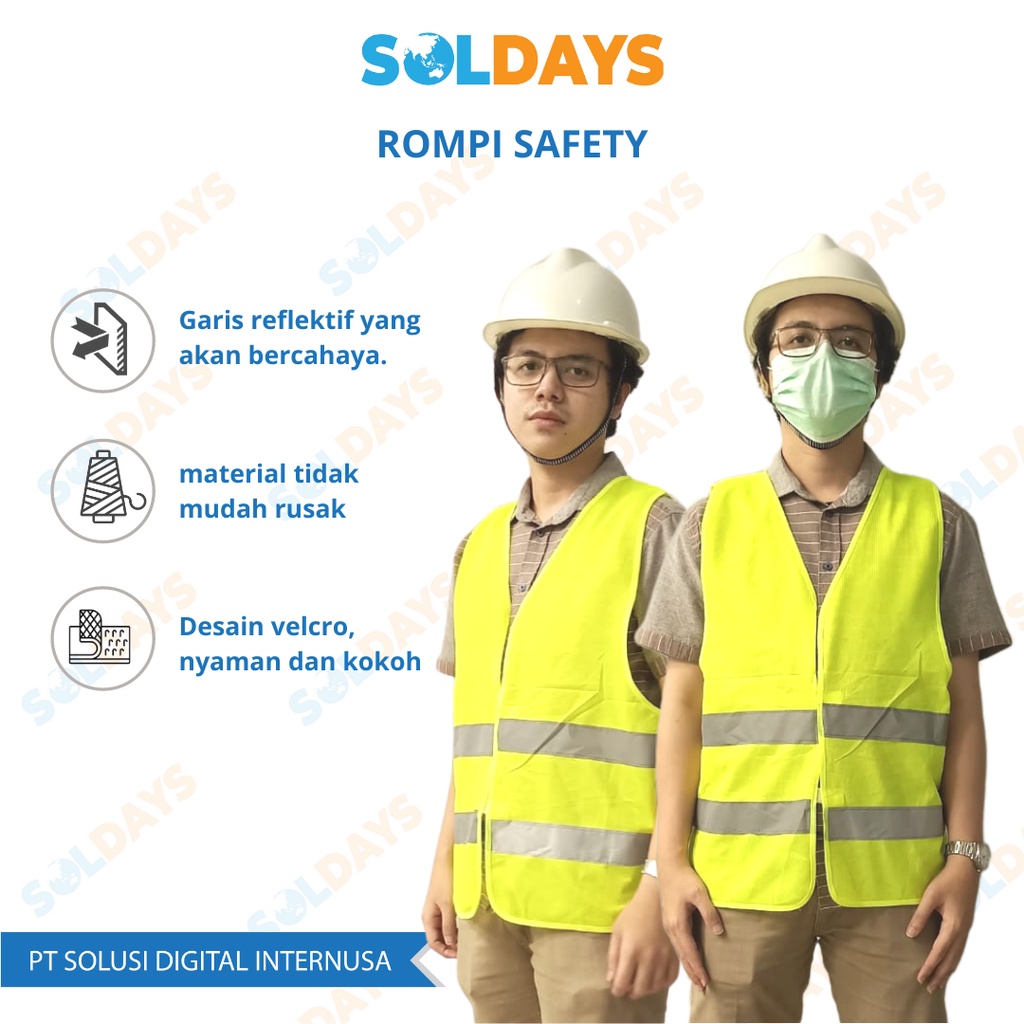 Rompi Safety Jaring Proyek Murah Hijau