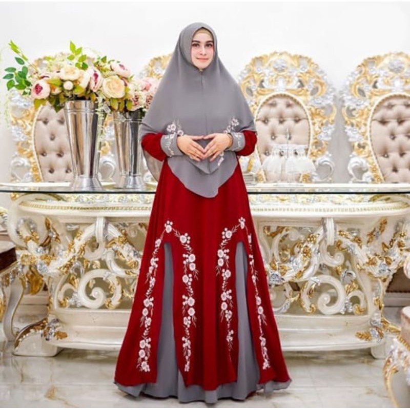 humaira99 gamis syari pesta jumbo muslimah MC syari mozza