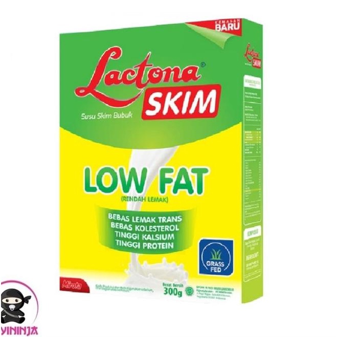 

● LACTONA Skim Low Fat Susu Rendah Lemak Box 300 g ♠