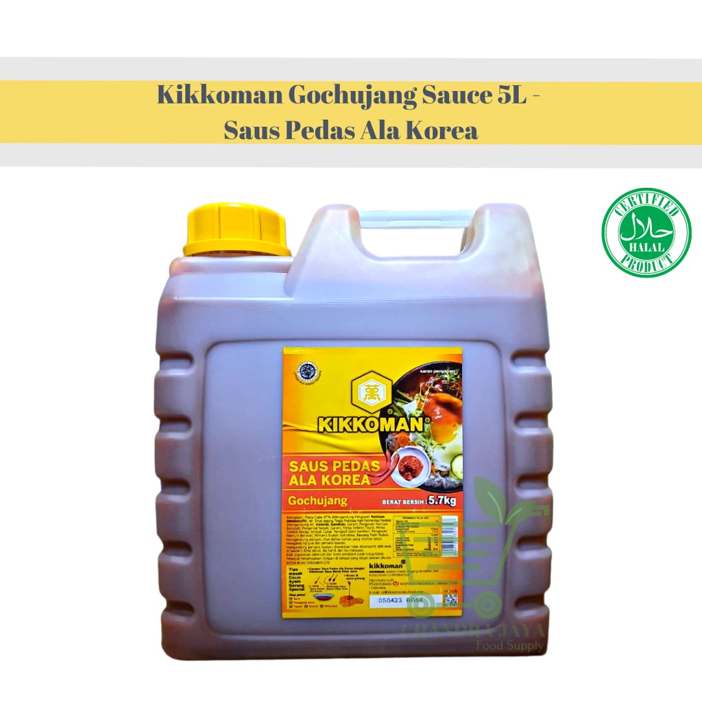 

Kikkoman Gochujang Sauce 5L - Saus Pedas Ala Korea