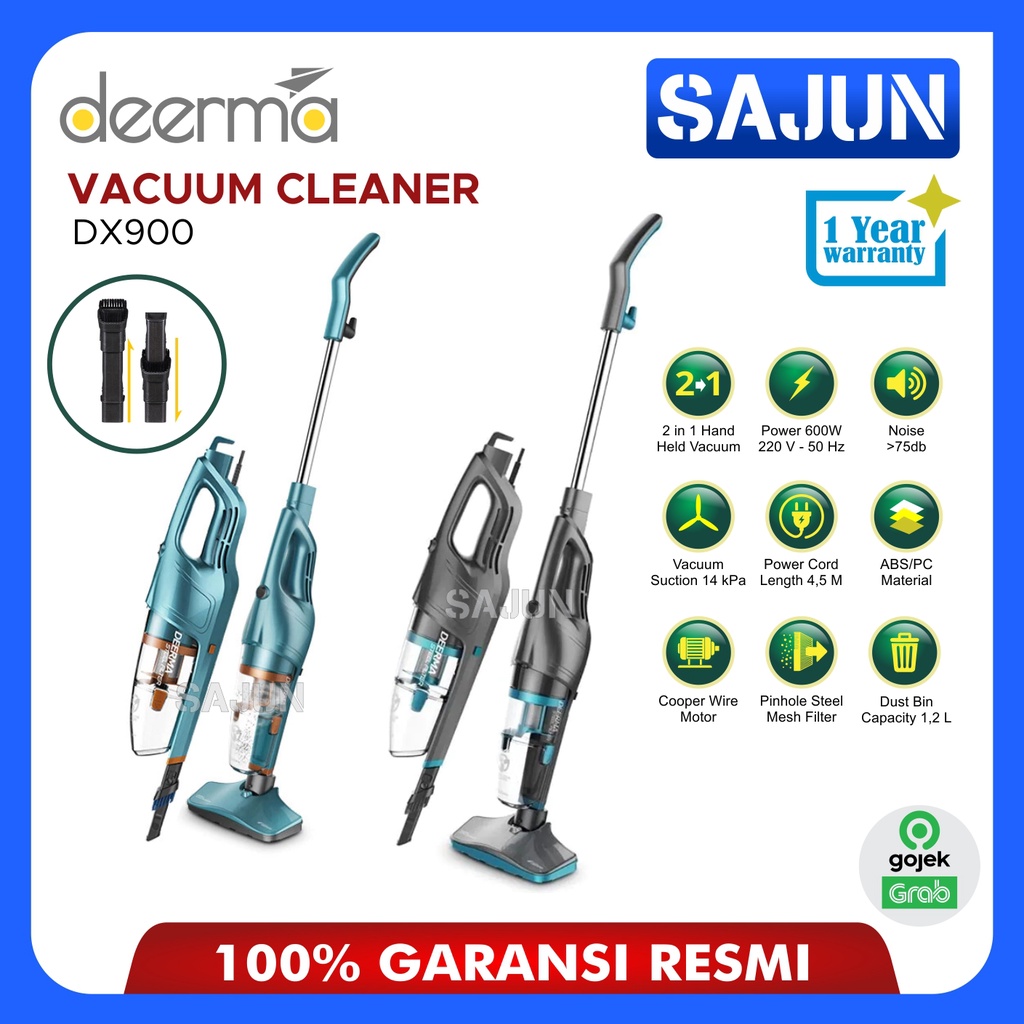 Deerma DX900 Handheld Vacuum Cleaner Penyedot Debu 2 in 1