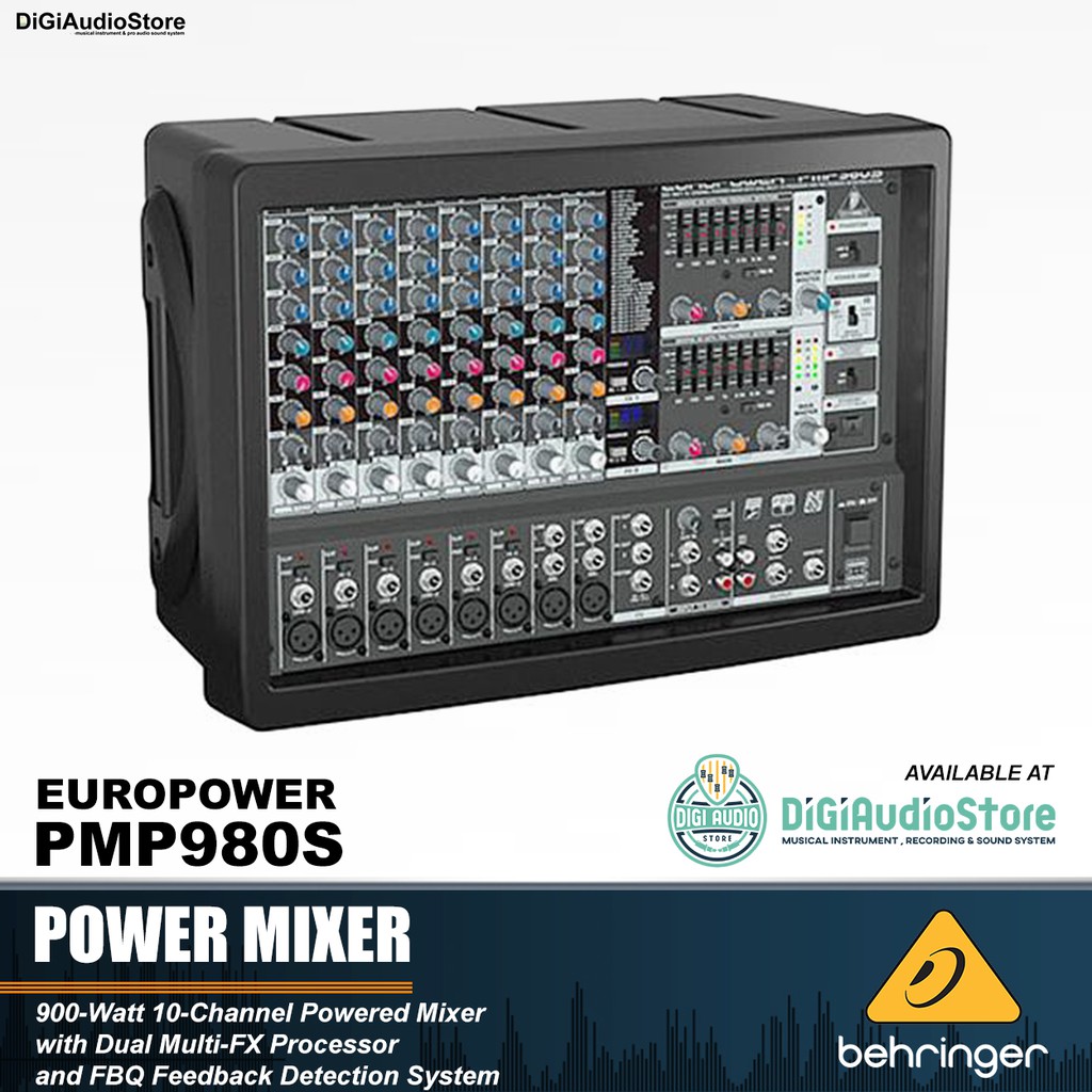 Behringer Europower PMP980S 10 Channel Power Amplifier Mixer Original