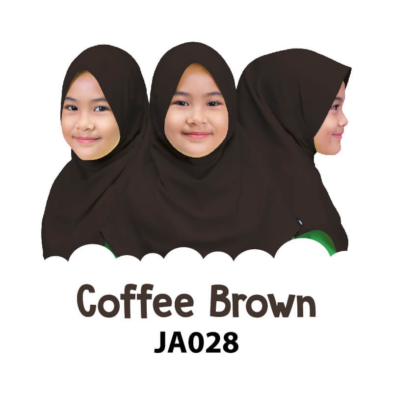 Jilbab Anak Afrakids AFRA - JA028 Coffee Brown