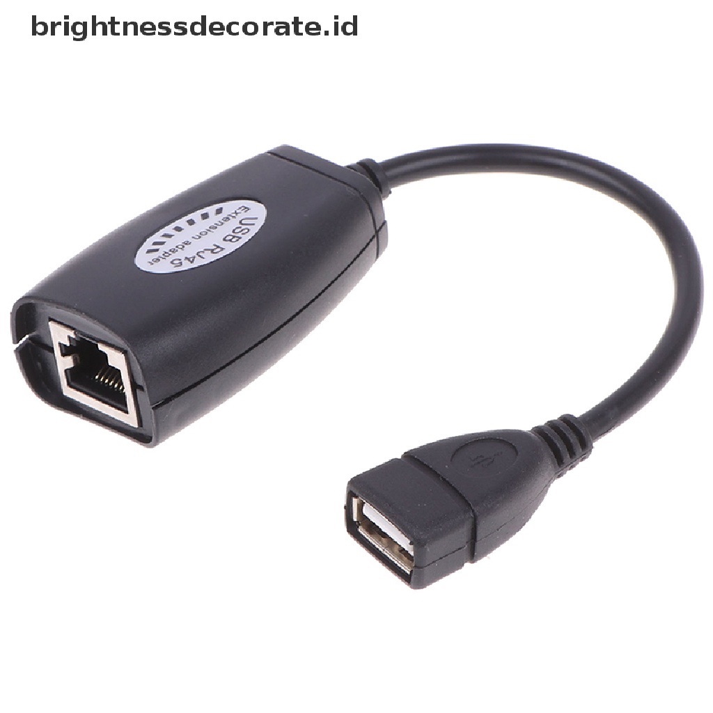 Adapter Extender USB UTP Over Single RJ45 Ethernet CAT5E 6 Kabel Hingga 150ft