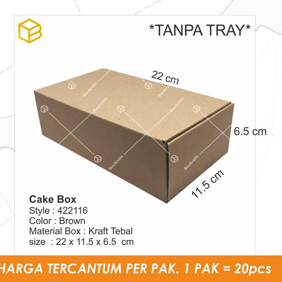 

Box. Dus. Kemasan. Cake Box. Packaging. Multipurpose box, Gift Box - 422116 B (20 pcs) TANPA TRAY (