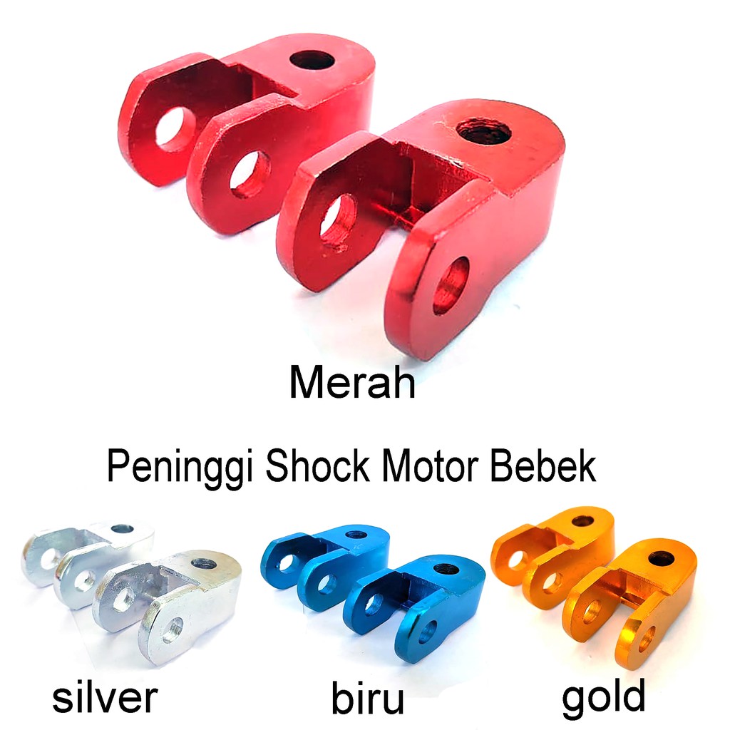 Peninggi Shock plus baut Sambungan Double sok Belakang utk motor bebek