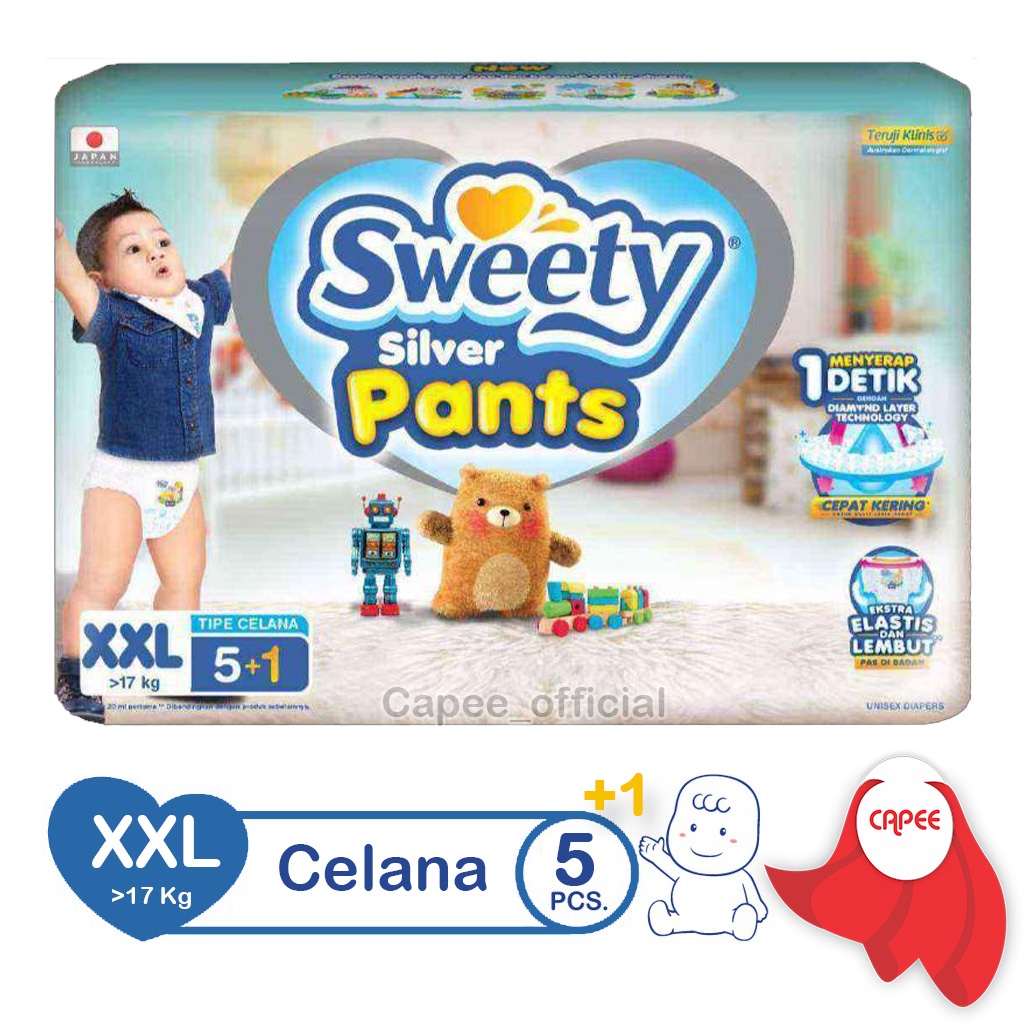 Pampers Sweety Silver Pants XXL5+1