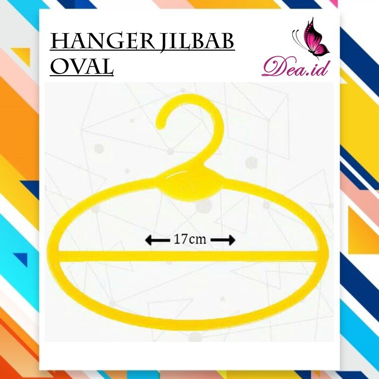 [DEASHOP] ECER HANGER OVAL / HIJAB / JILBAB / KERUDUNG - GANTUNGAN SINGLE OVAL